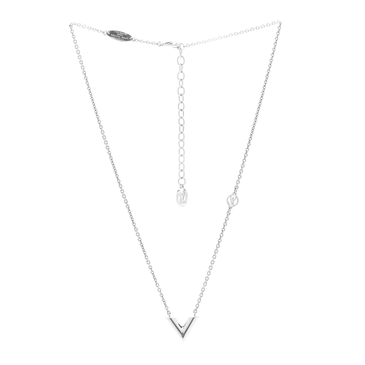Metal Essential V Supple Necklace Silver