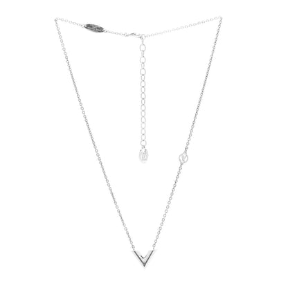 Louis Vuitton Metal Essential V Supple Necklace Silver 3 of 5