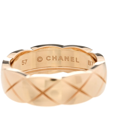 Chanel 18K Yellow Gold Small Coco Crush Ring 57 8 5 of 7