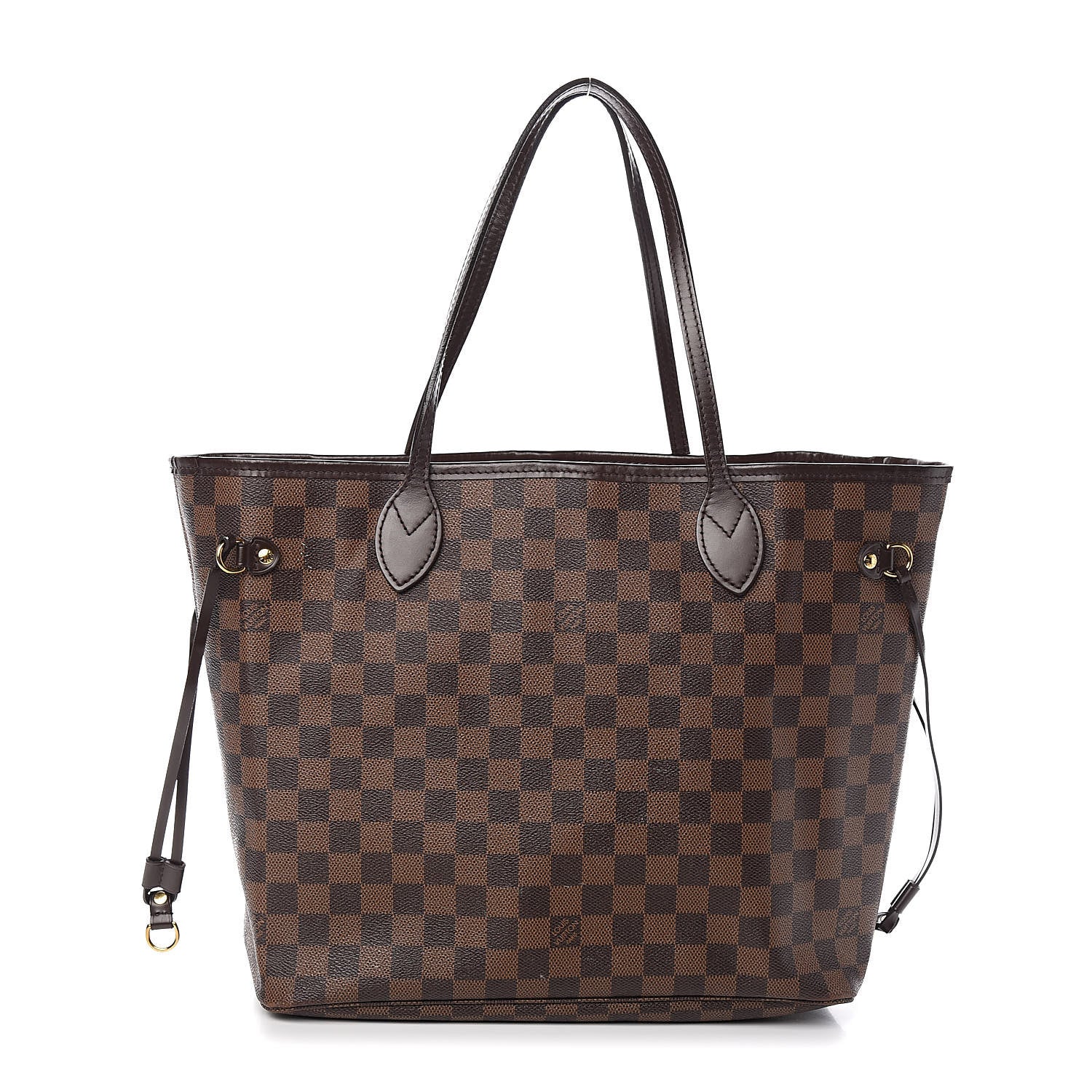 Louis Vuitton Damier Ebene Neo Neverfull MM Rose Ballerine 1 of 21