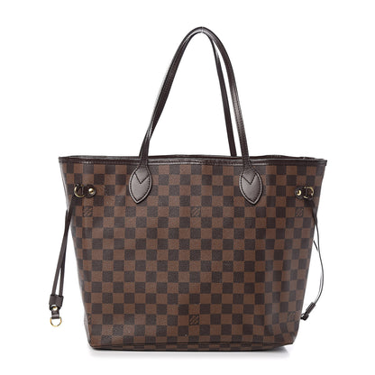 Louis Vuitton Damier Ebene Neo Neverfull MM Rose Ballerine 1 of 21