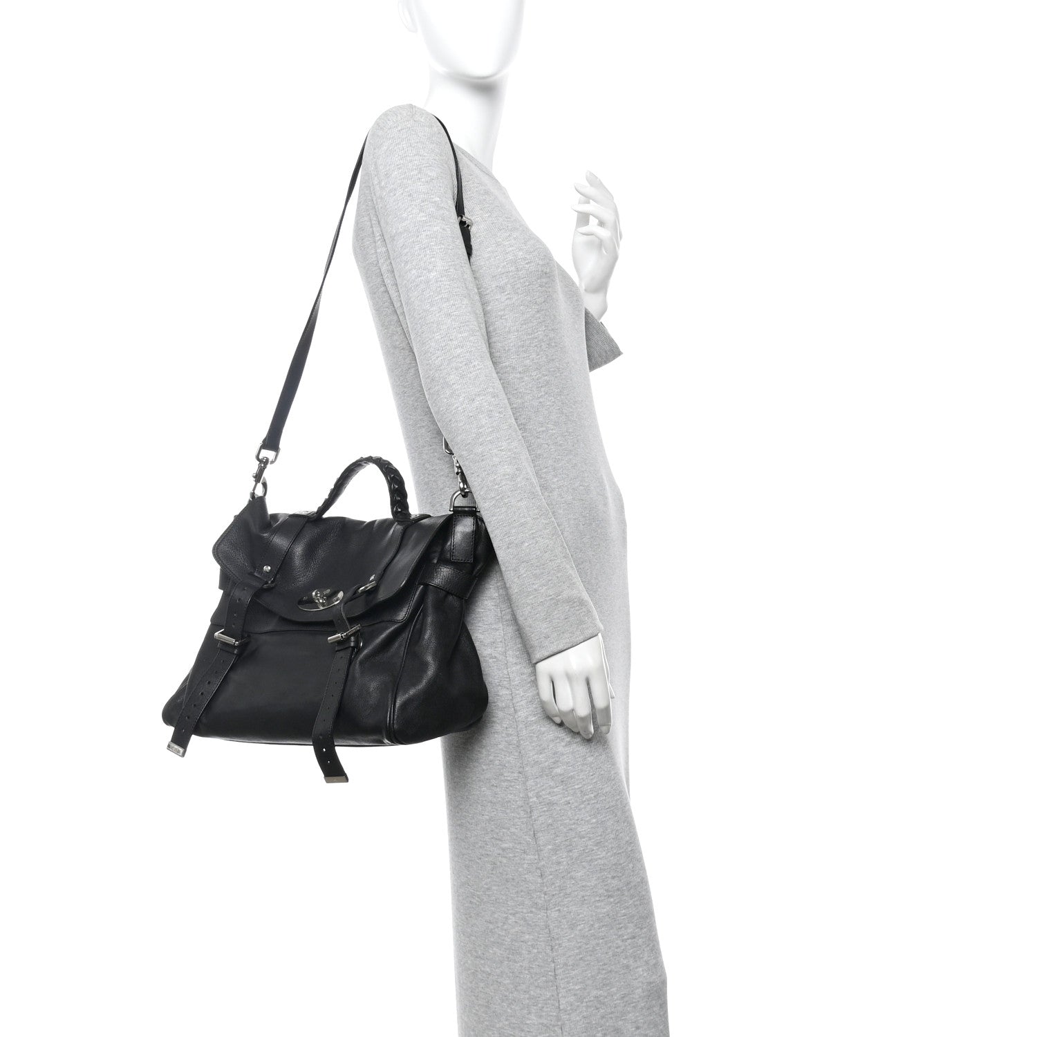 Mulberry Soft Buffalo Oversized Alexa Black 3 of 19