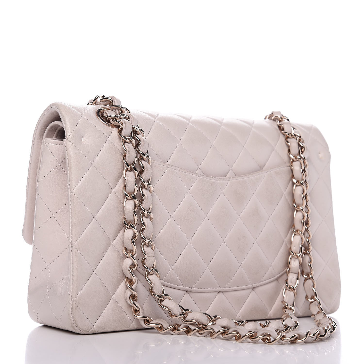 Chanel Lambskin Quilted Medium Double Flap Pink 3 of 12