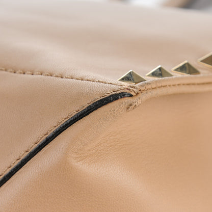 Valentino Garavani Nappa Medium Rockstud Soft Tote Nude 11 of 14