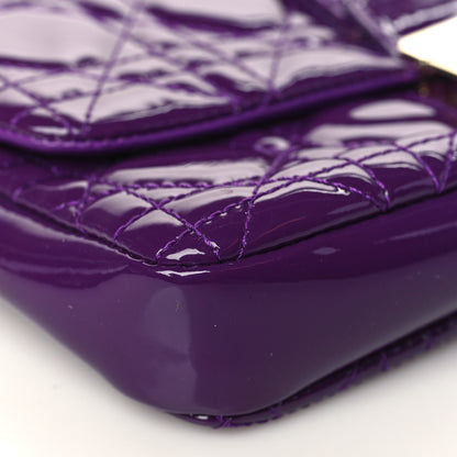 Christian Dior Patent Cannage New Lock Pouch Purple 8 of 9