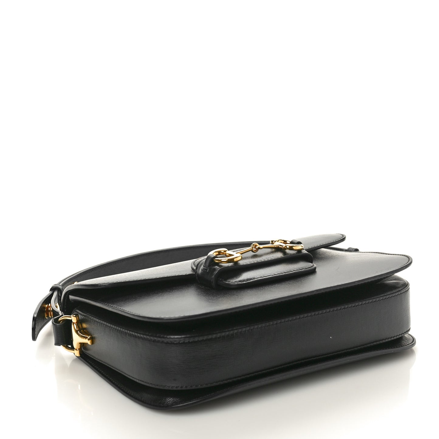 Azalea Calfskin Horsebit 1955 Shoulder Bag Black