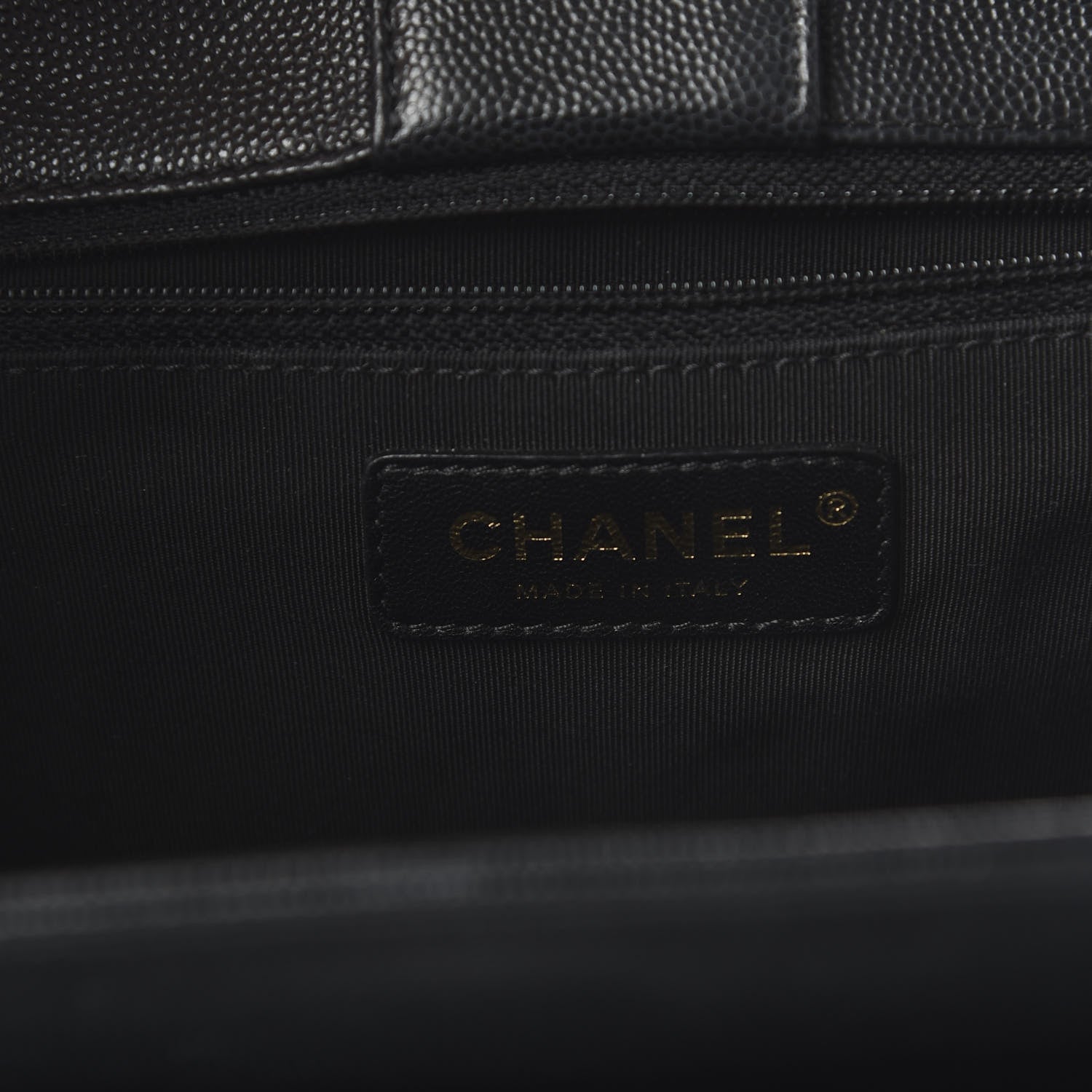 Chanel Caviar Quilted In Out Flap Shopping Tote Black 9 of 11
