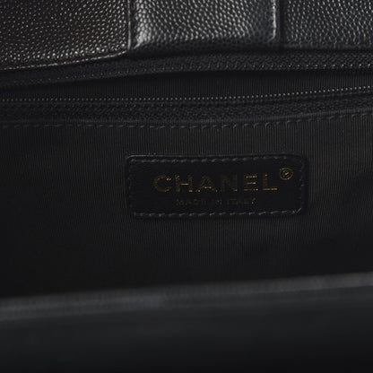 Chanel Caviar Quilted In Out Flap Shopping Tote Black 9 of 11