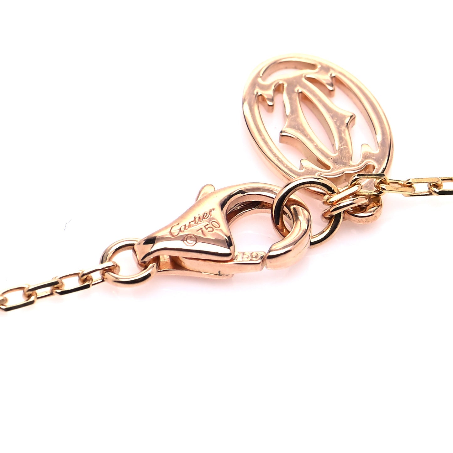 18K Pink Gold Pink Sapphire D'Amour Pendant Necklace