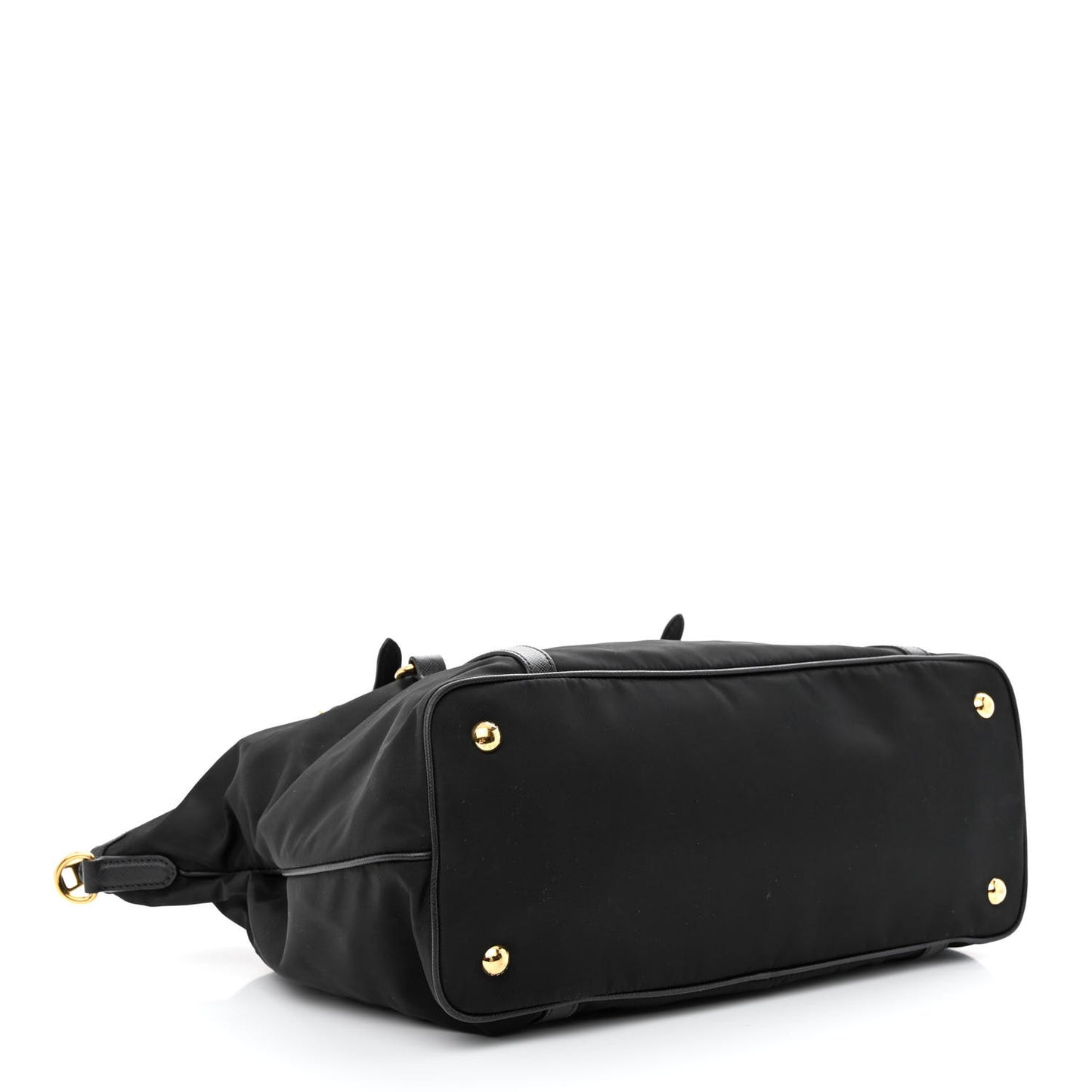 Tessuto Nylon Saffiano Tote Black
