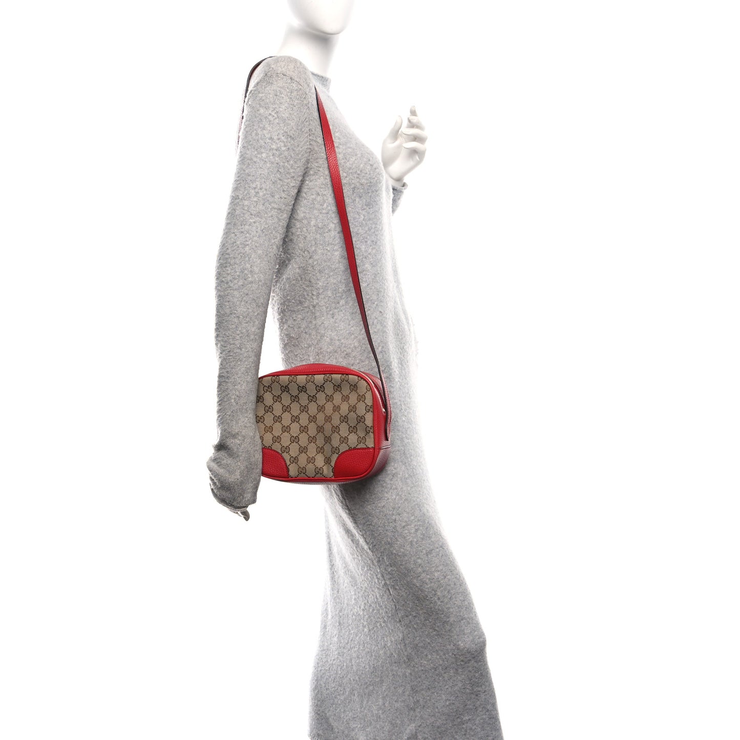 Monogram Mini Bree Messenger Bag Red