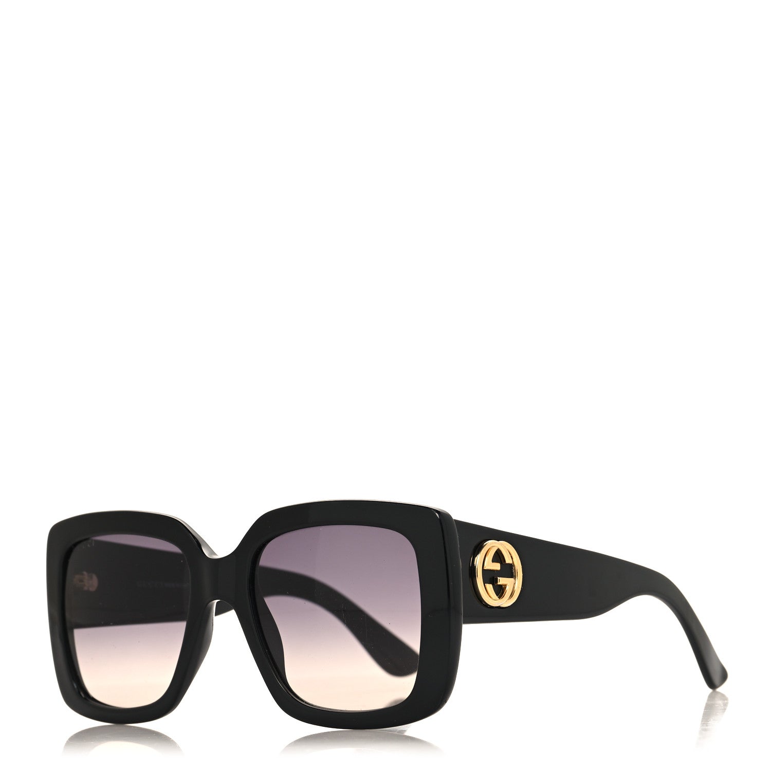 Gucci Acetate Square Frame Sunglasses GG3814S Black 1 of 7