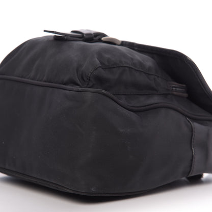 Prada Nylon Tessuto Messenger Bag Black 7 of 9