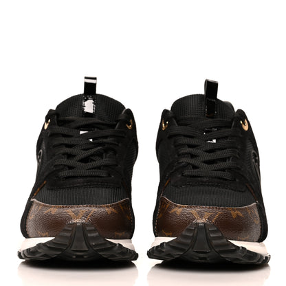 Louis Vuitton Suede Monogram Run Away Sneakers 38 Black 2 of 9
