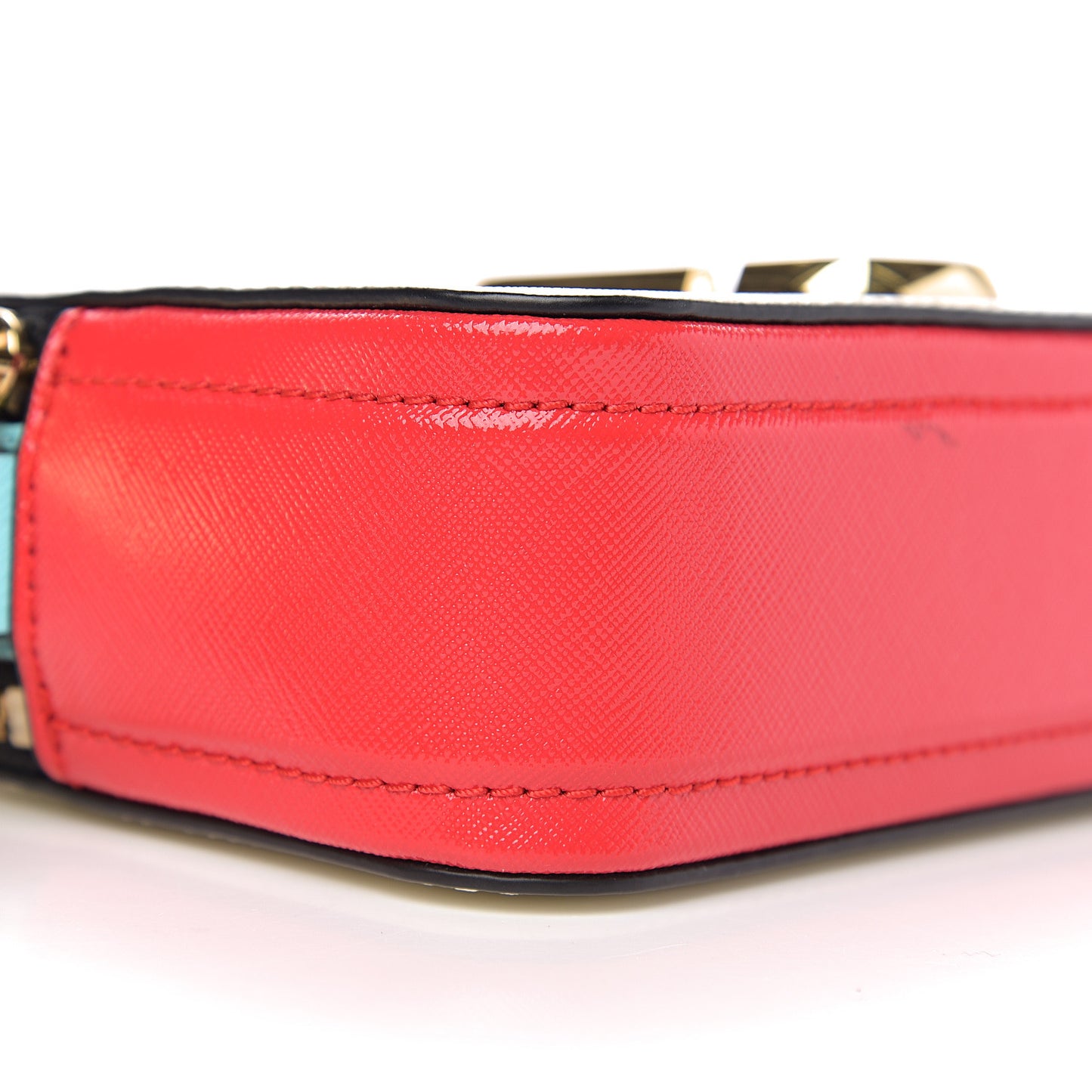 Saffiano Small Snapshot Camera Bag Porcelain Multi
