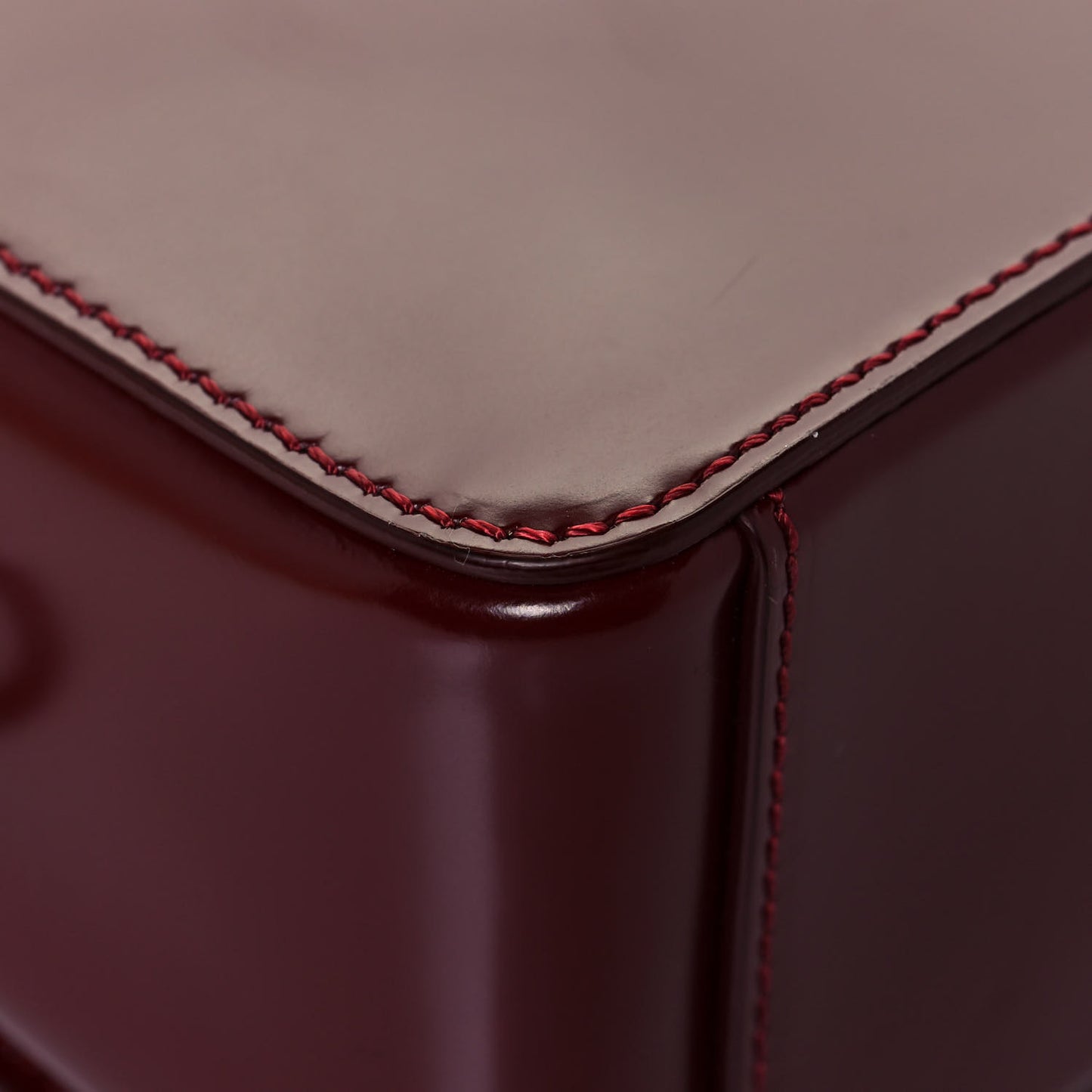 Calfskin Padded Diag Binder Flap Bag Burgundy