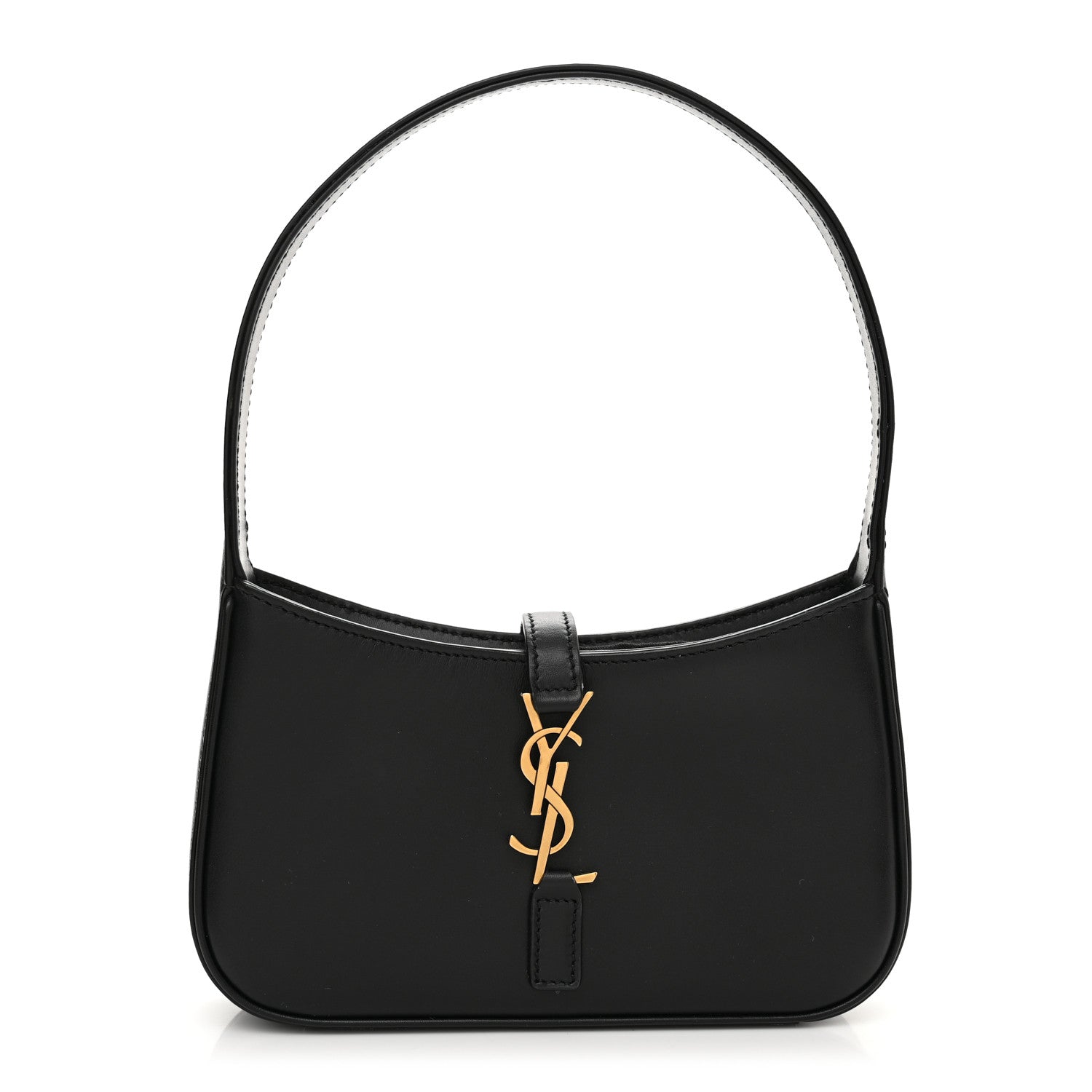 Saint Laurent Smooth Calfskin Le 5 A 7 Mini Hobo Black 1 of 12