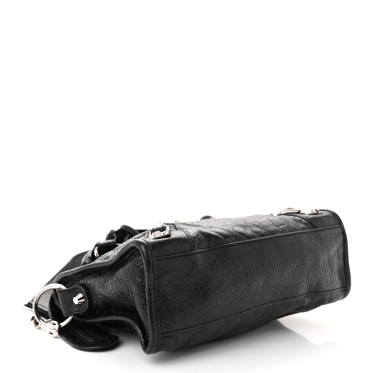 Agneau Classic Silver Hardware Mini City Black