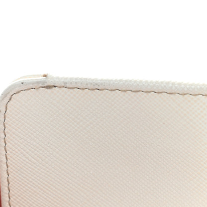Prada Saffiano Metal Compact Wallet Talco 18 of 24