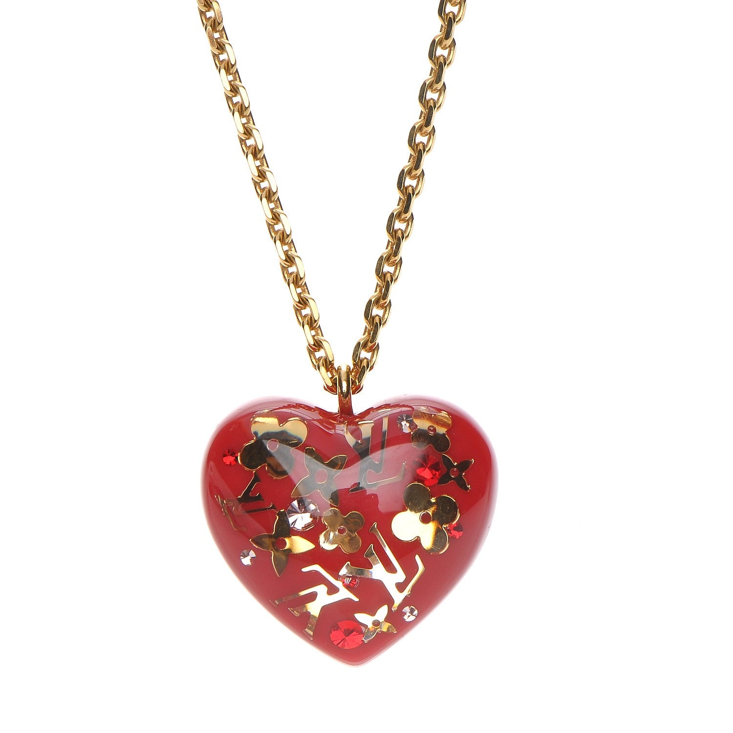 Louis Vuitton Inclusion Heart Necklace Pomme d'Amour 4 of 9