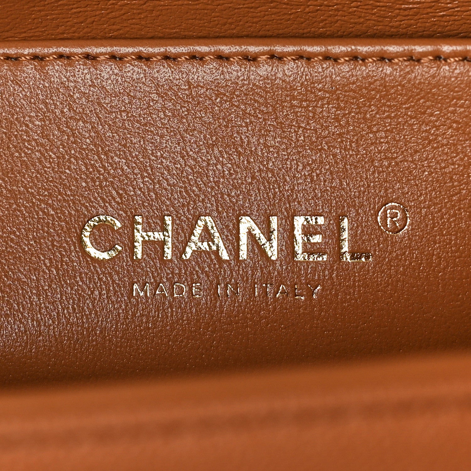 Chanel Caviar Chevron Quilted Medium Boy Flap Brown 6 of 10