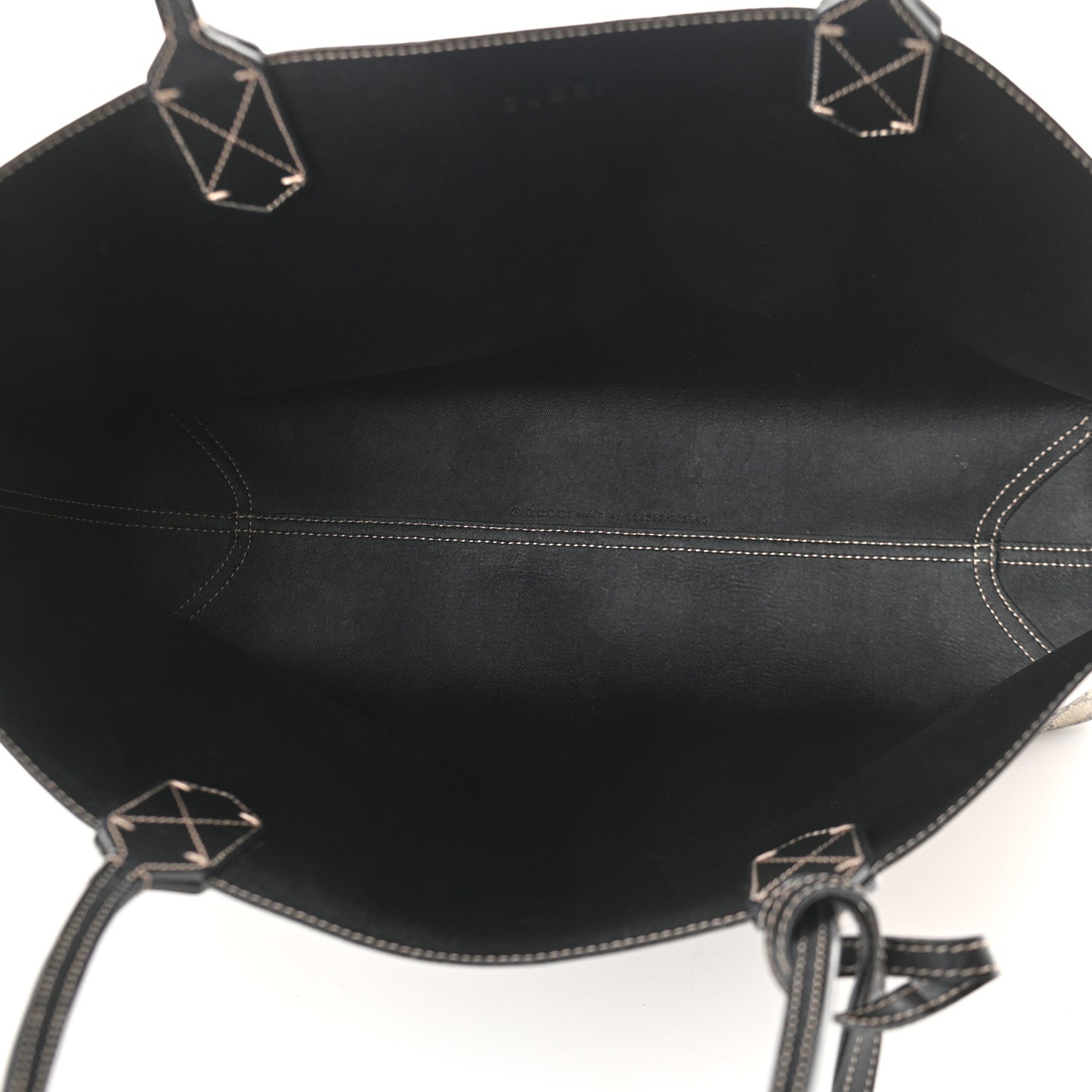 Gucci Calfskin GG Supreme Monogram Medium Reversible Tote Black 5 of 16