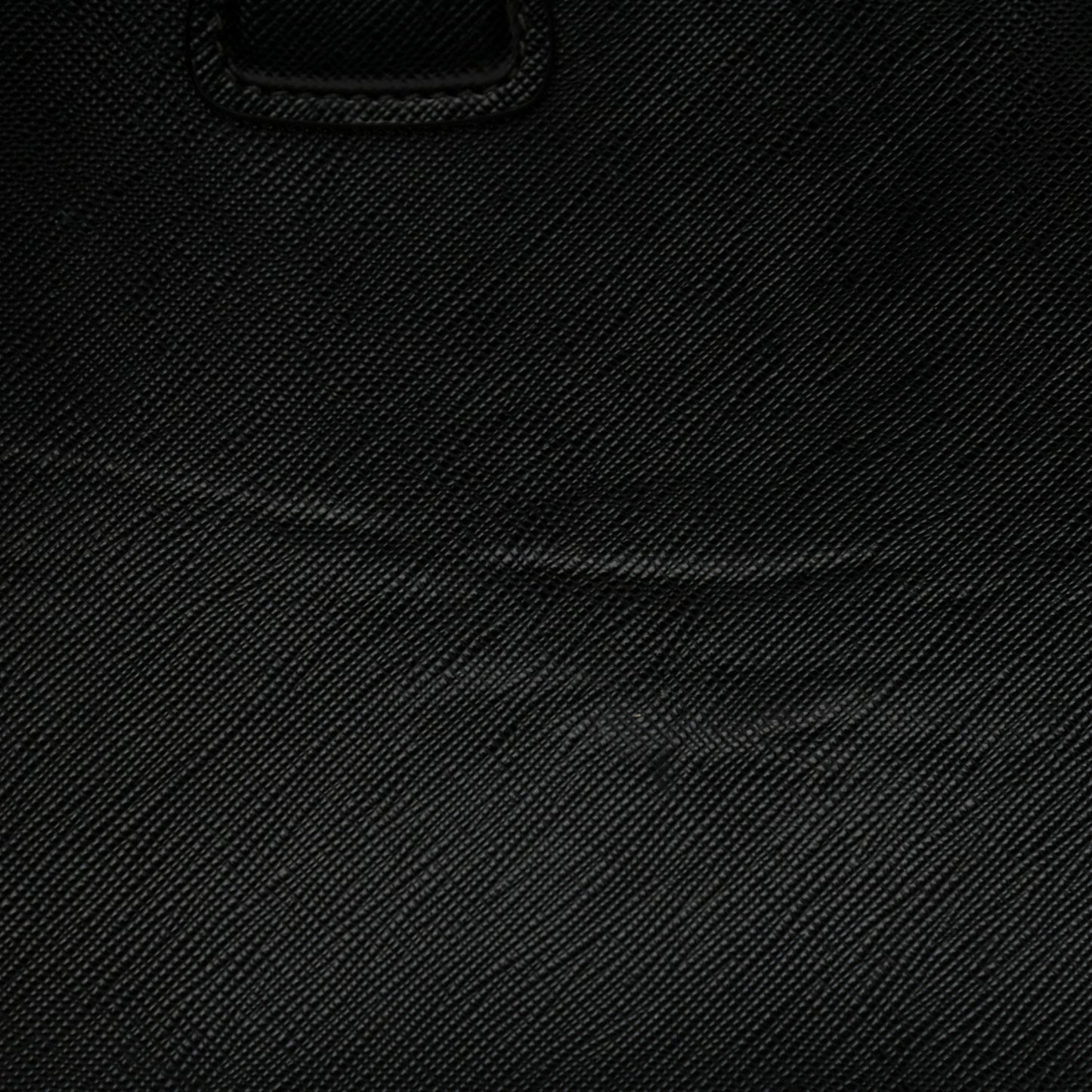 Saffiano Small Galleria Double Zip Tote Black Talco