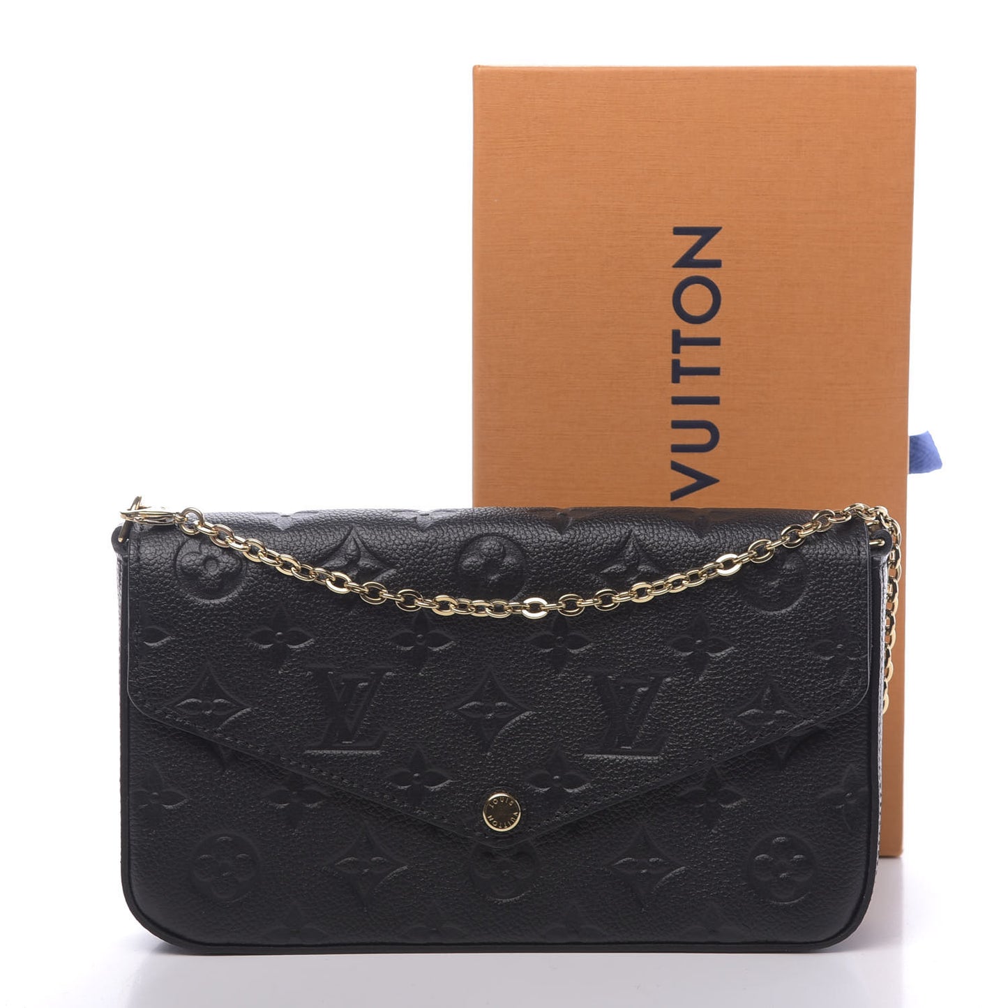 Empreinte Pochette Felicie Chain Wallet Black