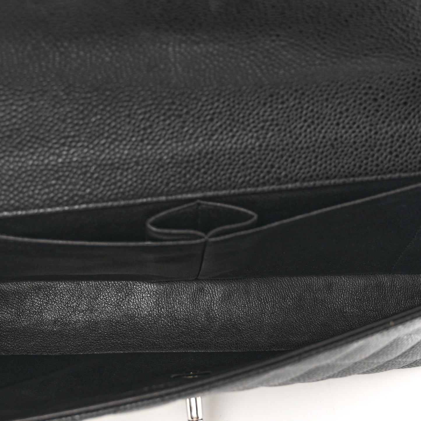 Caviar Quilted East West Flap Black