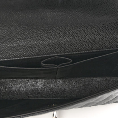 Chanel Caviar Quilted East West Flap Black 6 of 10