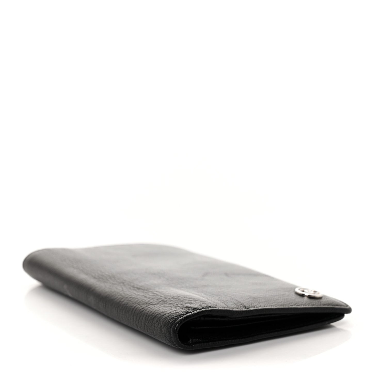 Goatskin CC Yen Wallet Black