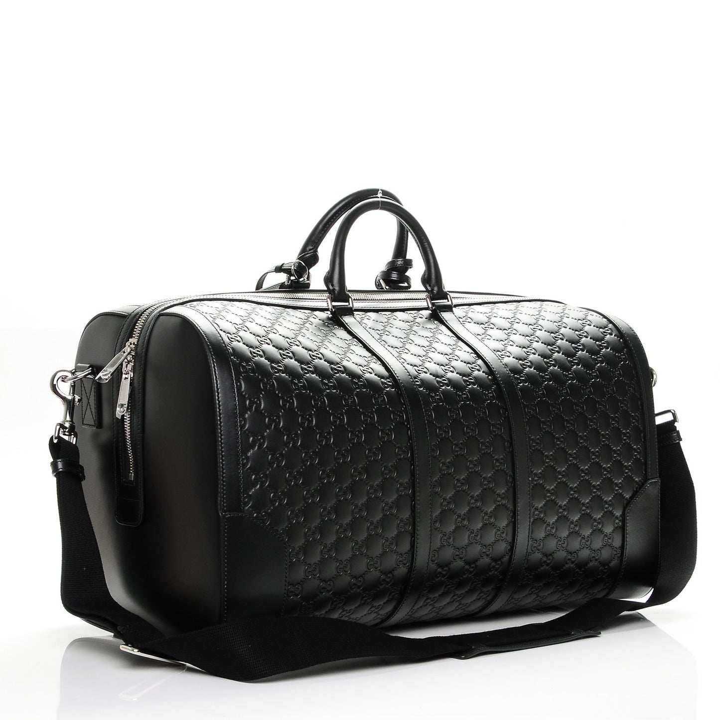Guccissima Signature Large Duffle Black