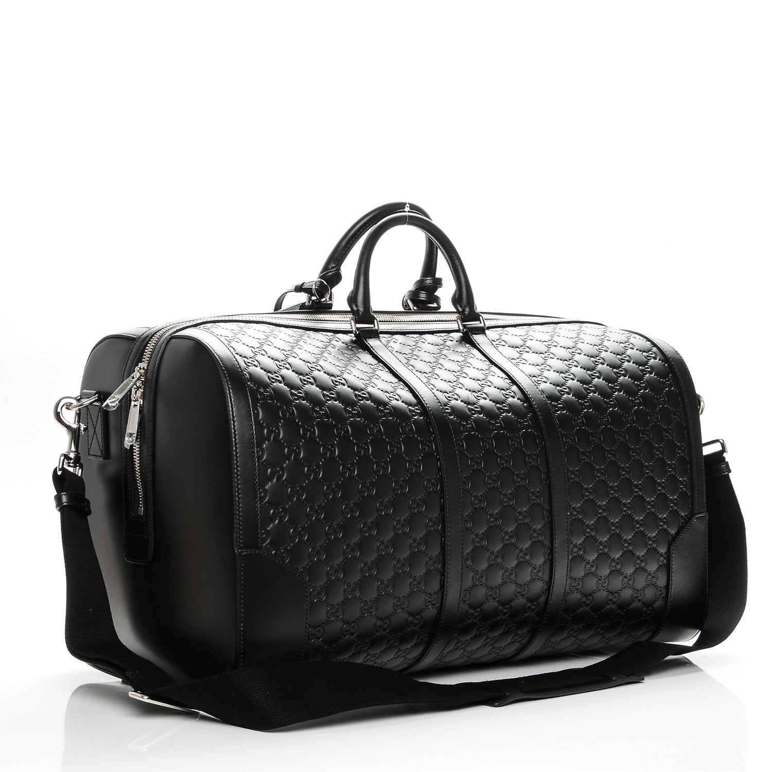Gucci Guccissima Signature Large Duffle Black 3 of 7