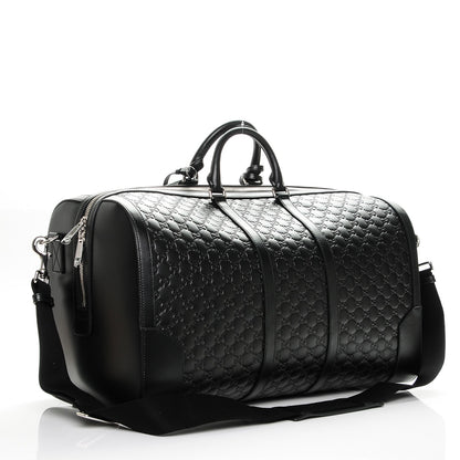 Gucci Guccissima Signature Large Duffle Black 3 of 7