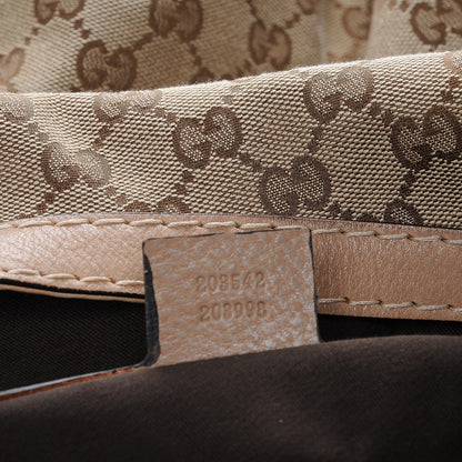 Gucci Monogram Large Jockey Hobo Beige 7 of 7