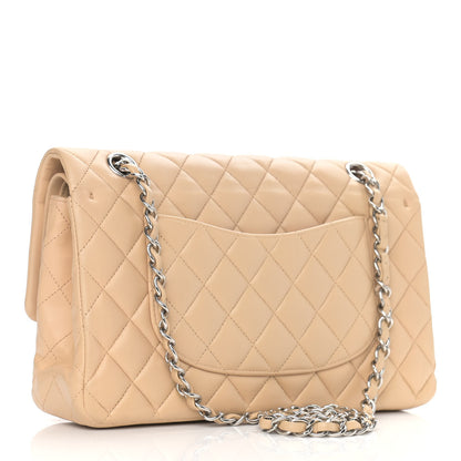 Chanel Lambskin Quilted Medium Double Flap Beige 3 of 16