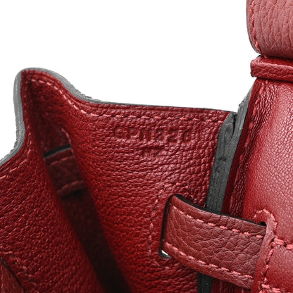 Hermes Togo Birkin 25 Rouge H 7 of 11