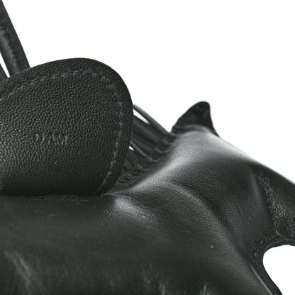 Hermes Milo Lambskin Grigri Rodeo Horse Bag Charm GM So Black 4 of 4