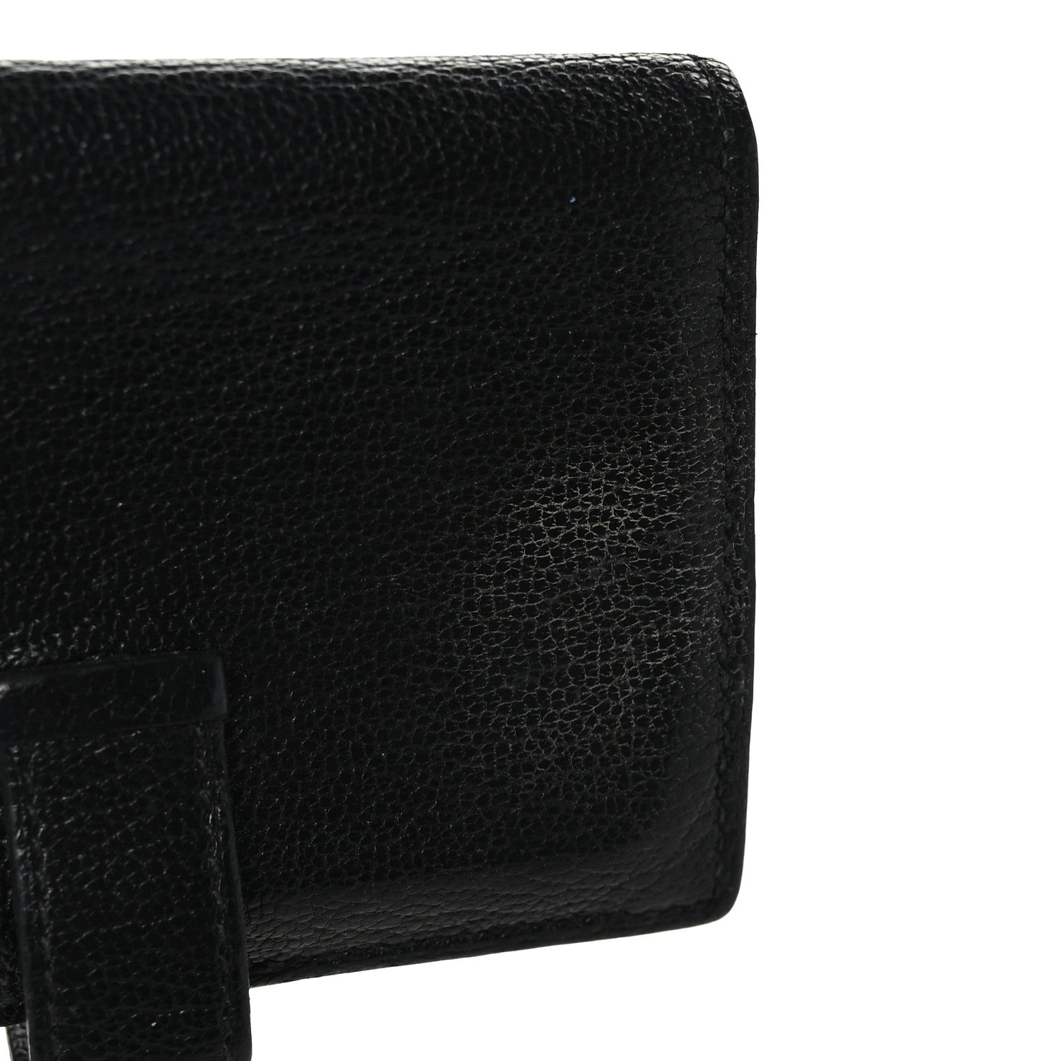 Hermes Chevre Mysore Bearn Card Holder Wallet Black 8 of 8
