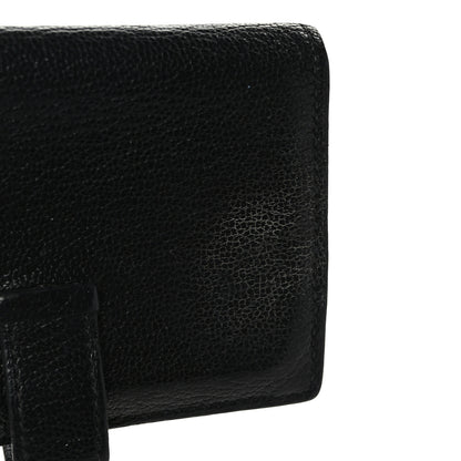 Hermes Chevre Mysore Bearn Card Holder Wallet Black 8 of 8