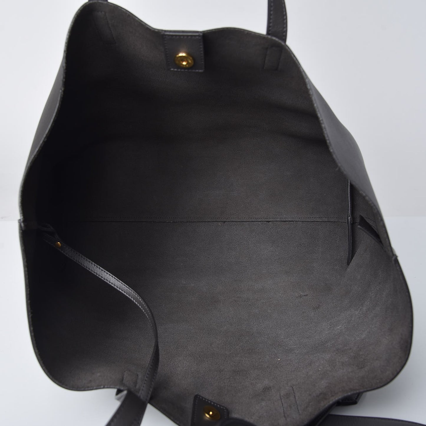 Calfskin Large Shopping Tote Coal