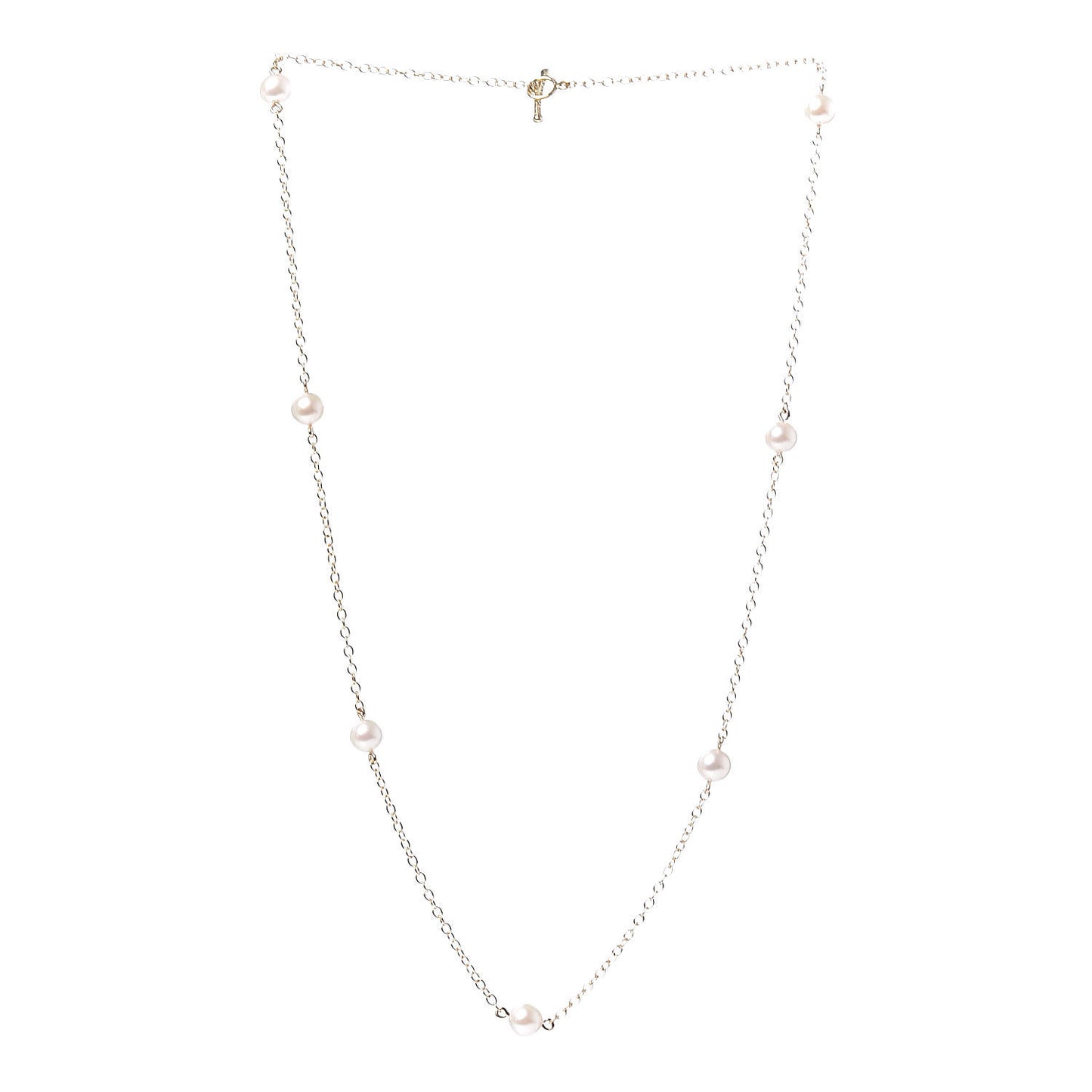 18K Yellow Gold 5mm Elsa Peretti Pearls By The Yard Necklace