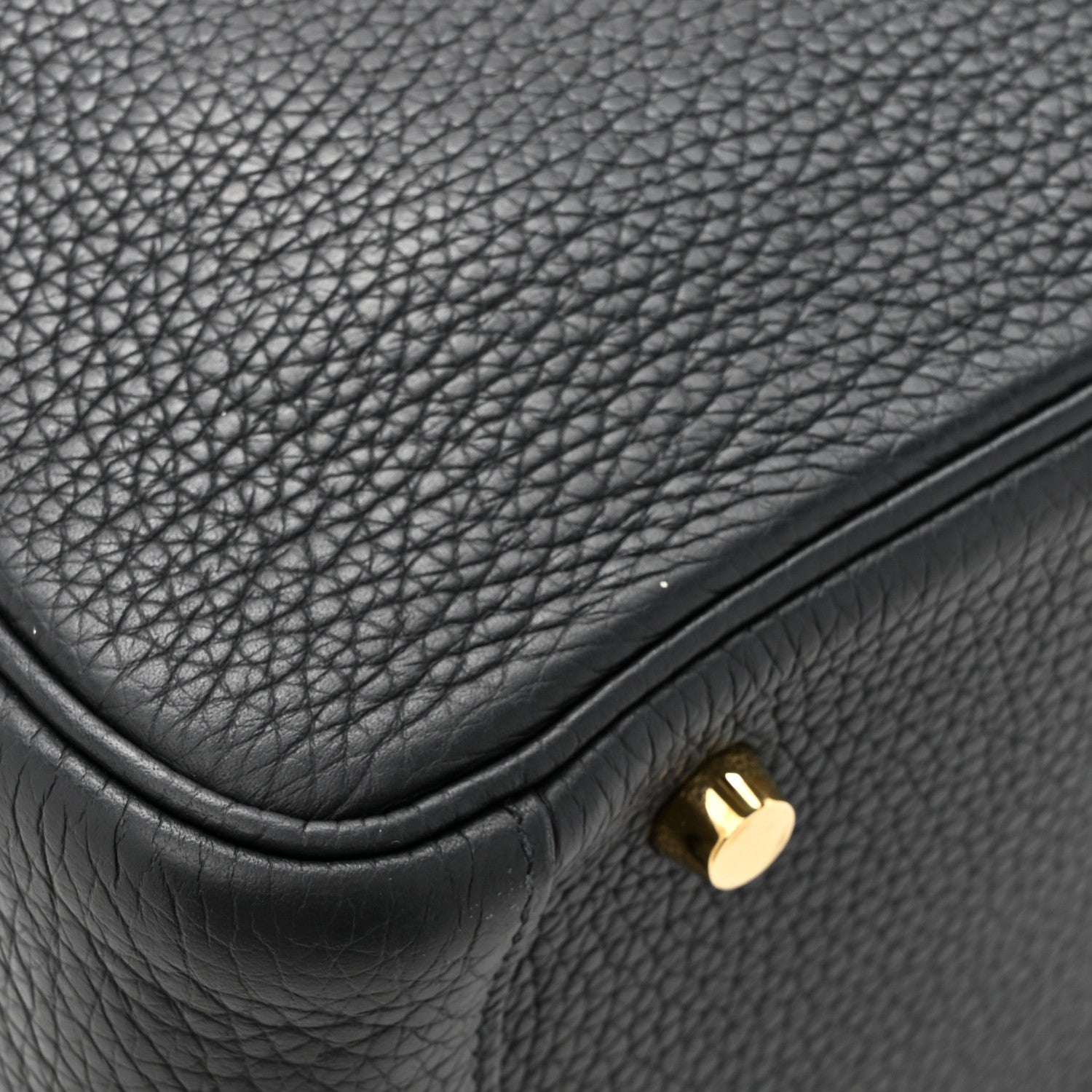 Hermes Taurillon Clemence Lindy 30 Black 12 of 13