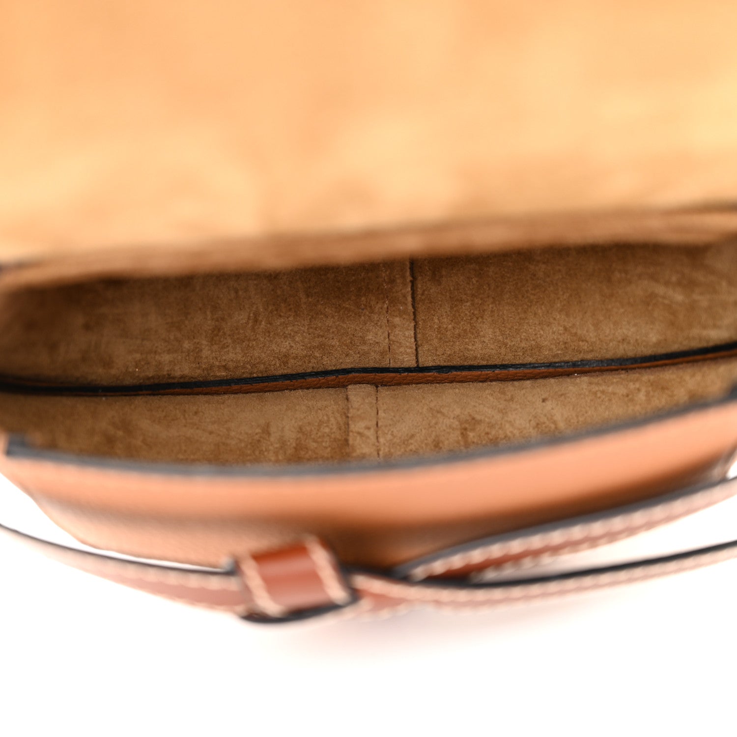 Loewe Grained Calfskin Mini Gate Crossbody Bag Caramel Pecan 5 of 10