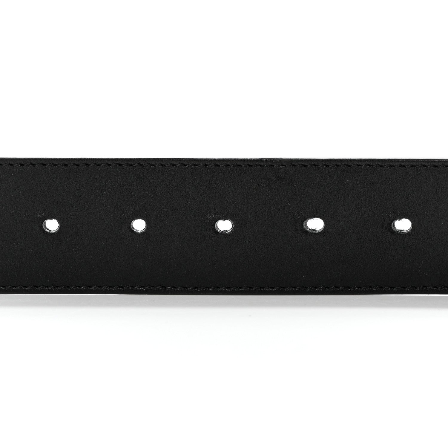 Gucci Moon Calfskin Scales Double G 40mm Belt 80 32 Black 3 of 7