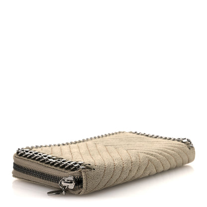 Stella McCartney Shaggy Deer Chevron Zip Wallet Light Khaki 4 of 6