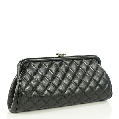 Chanel Caviar Quilted Timeless Clutch Black 3 of 8