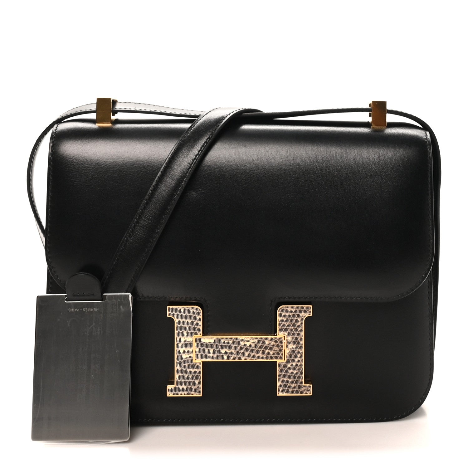 Hermes Box Lizard Constance 1-24 Black Ombre 3 of 12