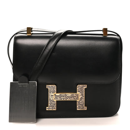 Hermes Box Lizard Constance 1-24 Black Ombre 3 of 12