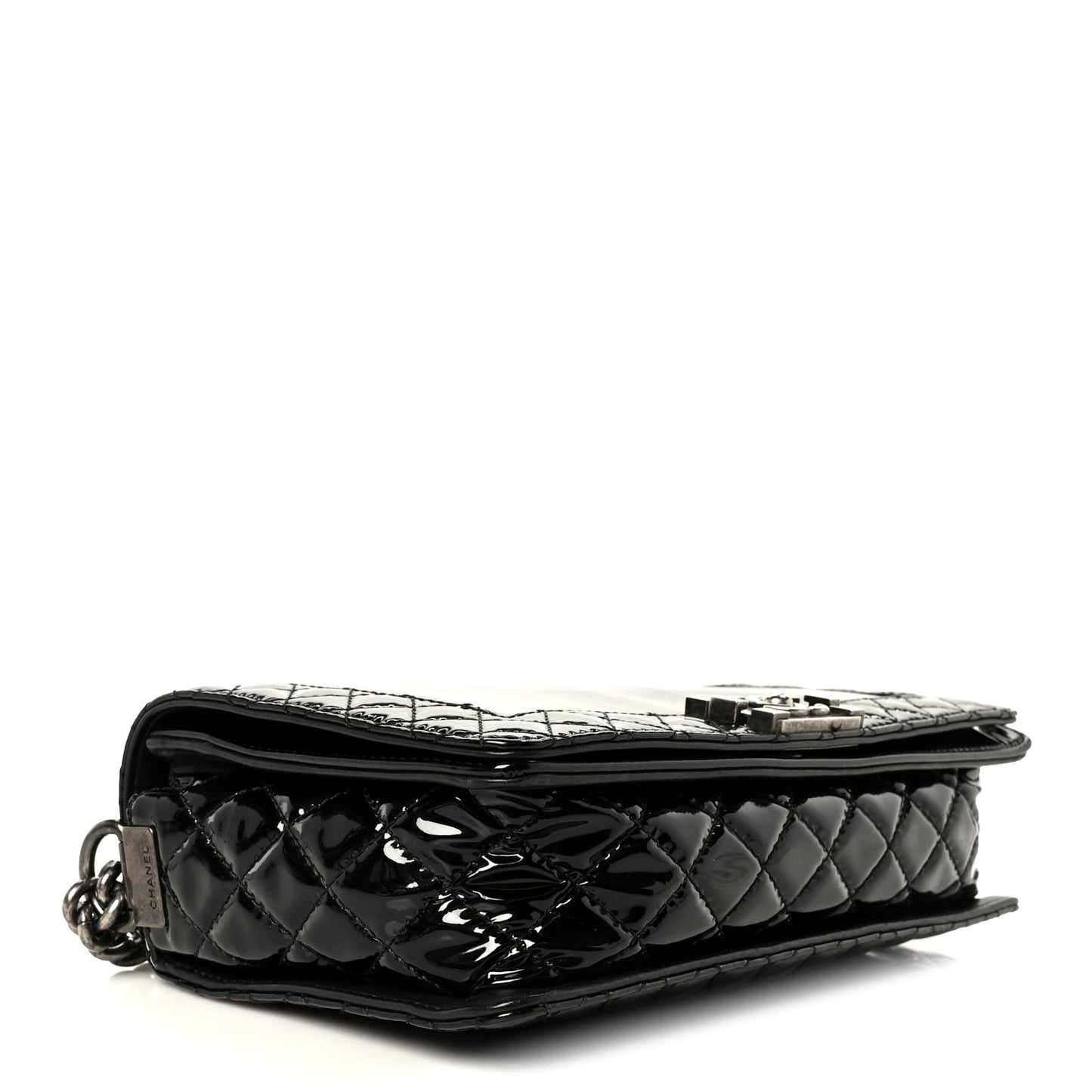 Patent New Medium Boy Reverso Flap Black